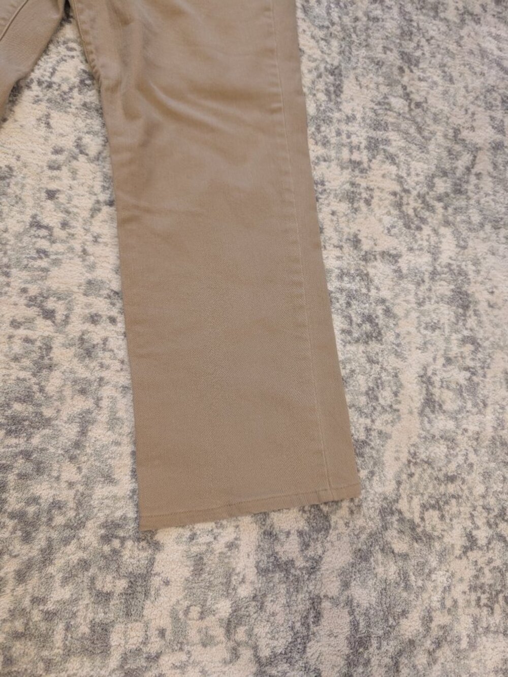 Chaps Khaki Stretch Twill Straight Leg Pants Women's Size 14 Classic Tan - Picture 2 of 9